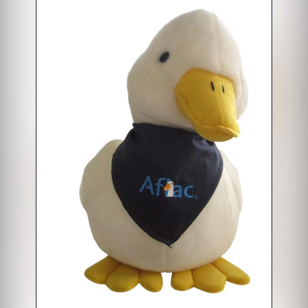Aflac Talking Duck Plush Cancer Center Promo 6" Blue Bandana New & works!